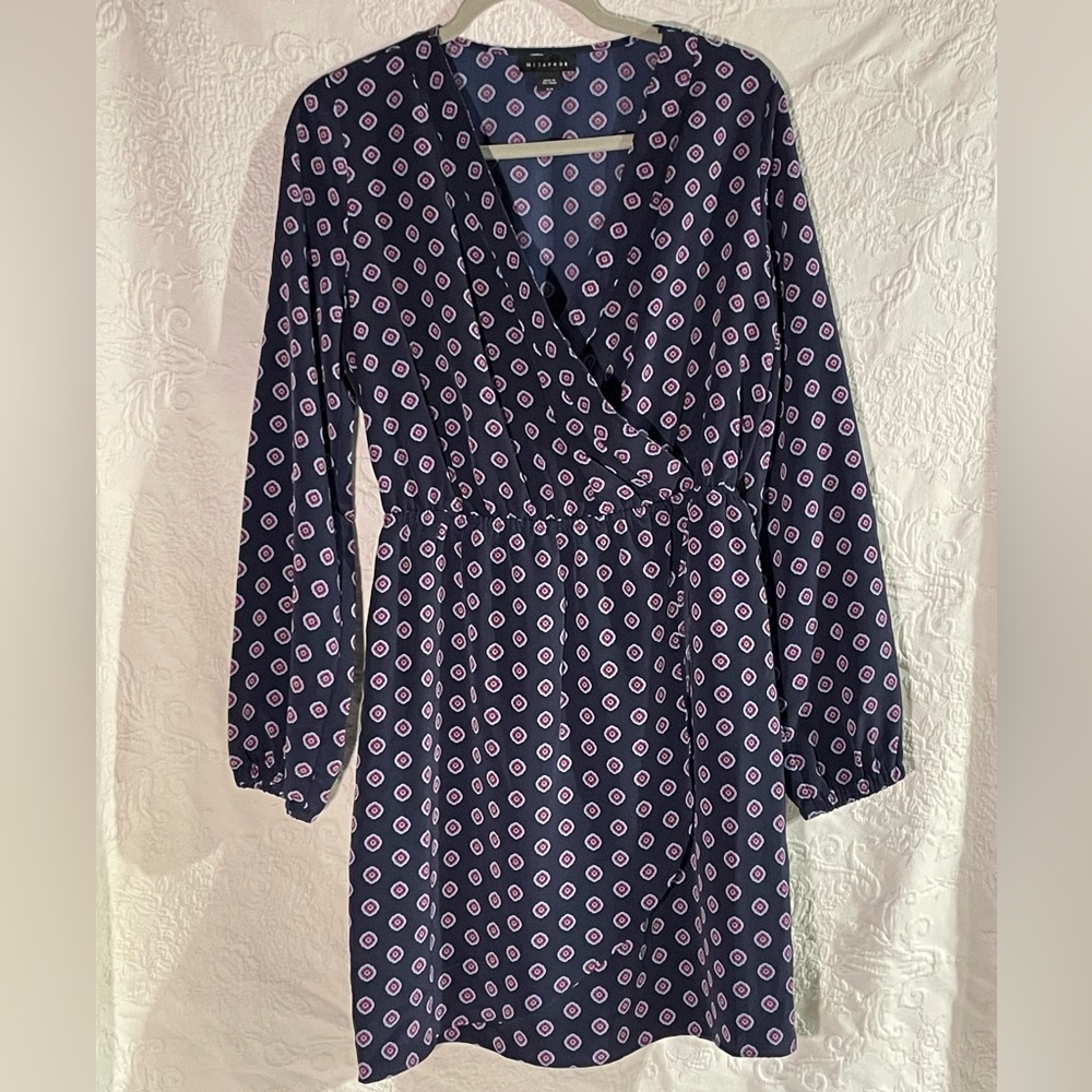 Metaphor Blue and Pink Flower Dress Size Medium